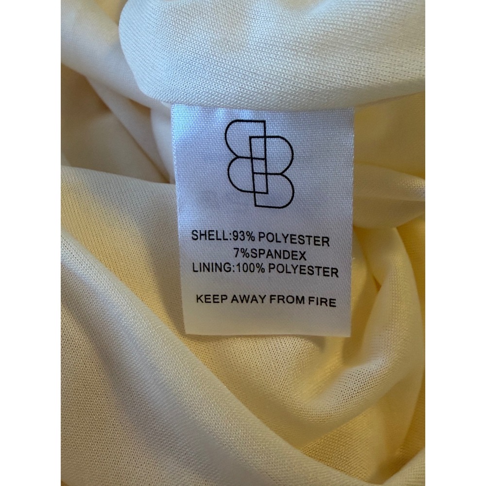Baltic Born Poppy Cream Satin Tie Front Flutter Sleeve Midi Dress XXL - Picture 5 of 6